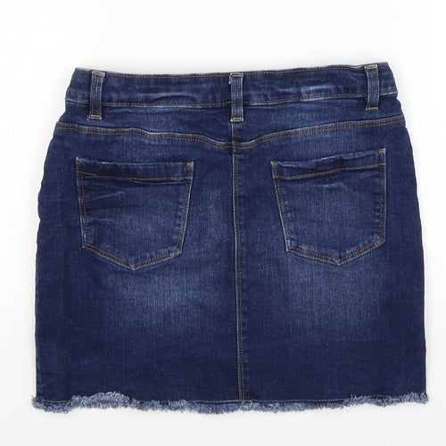 NEXT Girls Blue  Denim Skater Skirt Size 9 Years