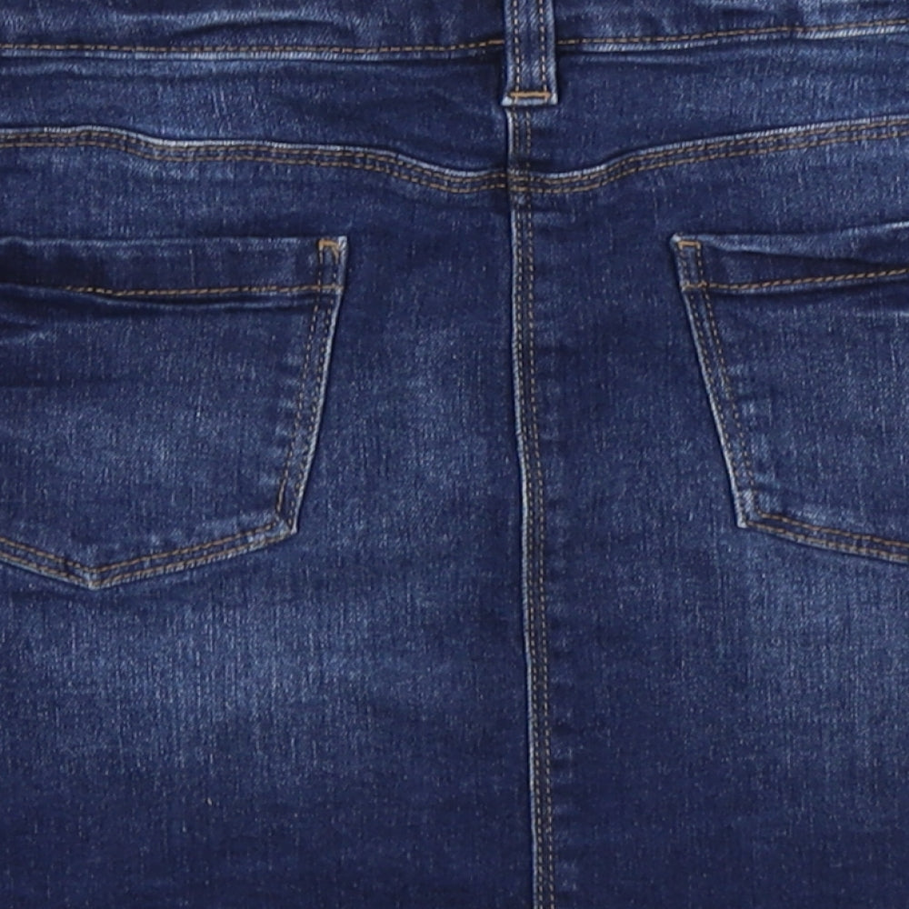 NEXT Girls Blue  Denim Skater Skirt Size 9 Years