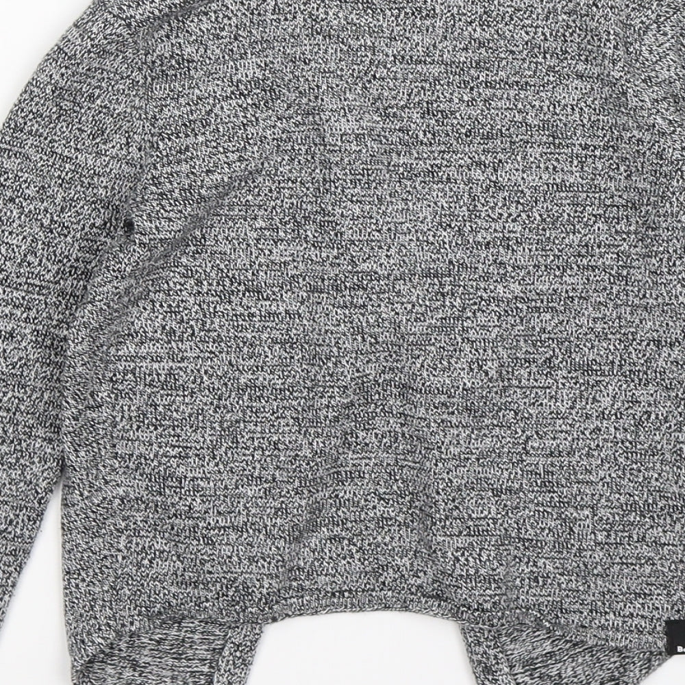 Bench Girls Grey  Knit Cardigan Jumper Size 5-6 Years