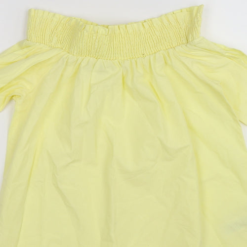 New Look Womens Yellow   Shirt Dress  Size 8