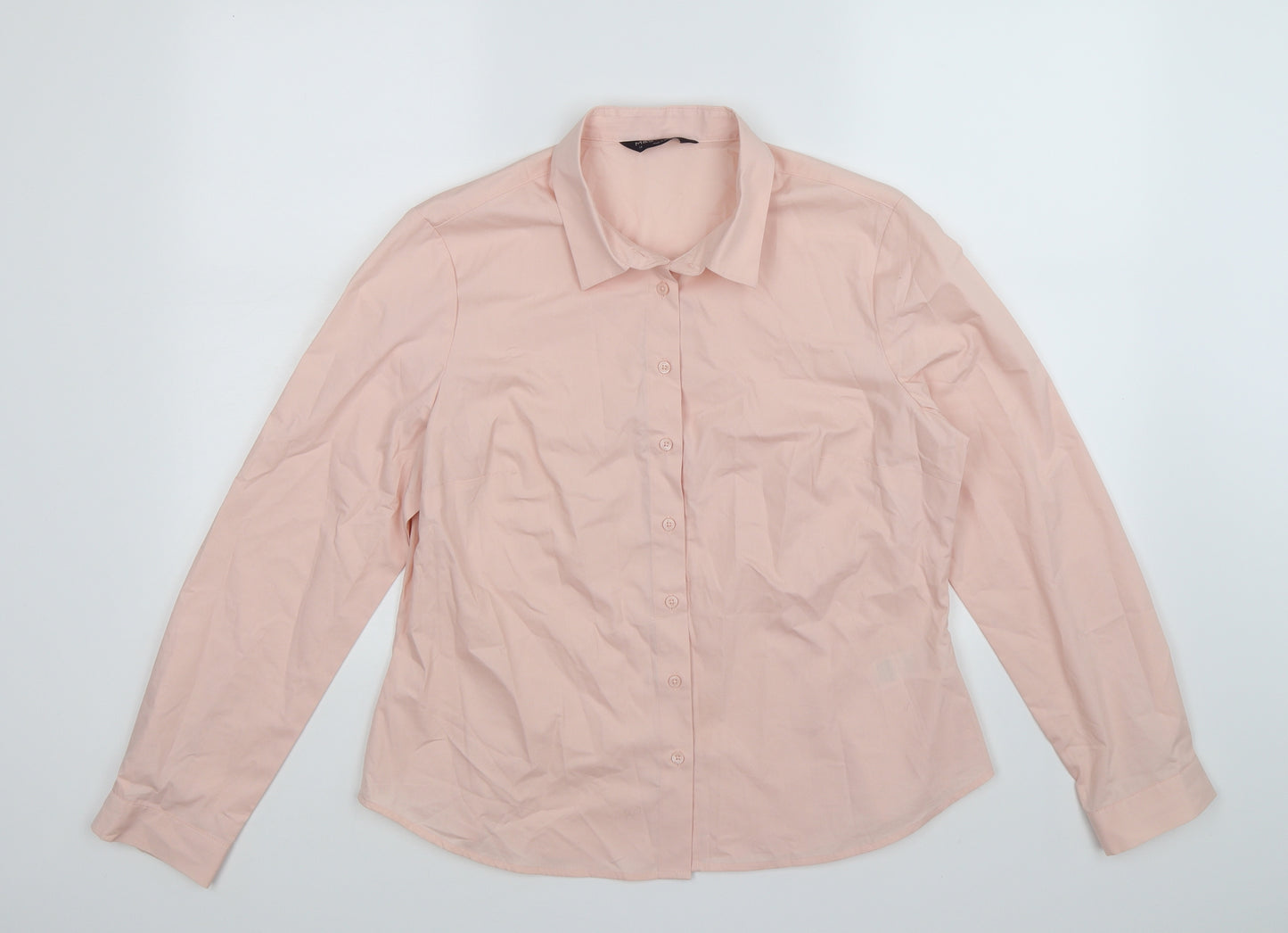 Marks and Spencer Womens Pink   Basic Blouse Size 14