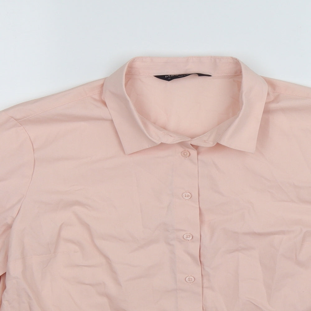 Marks and Spencer Womens Pink   Basic Blouse Size 14