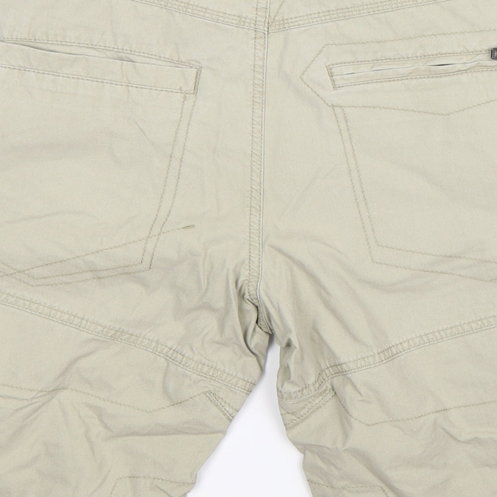 NEXT Mens Beige  Denim Cargo Shorts Size 30
