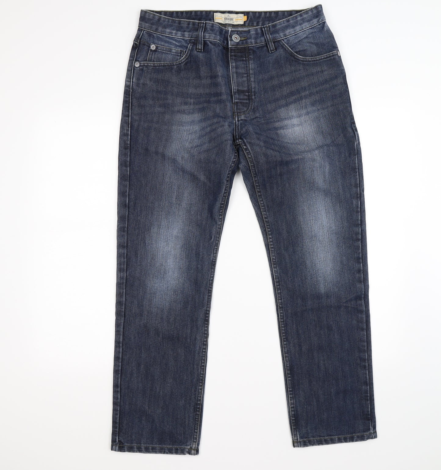 NEXT Mens Blue  Denim Straight Jeans Size 32 L28 in