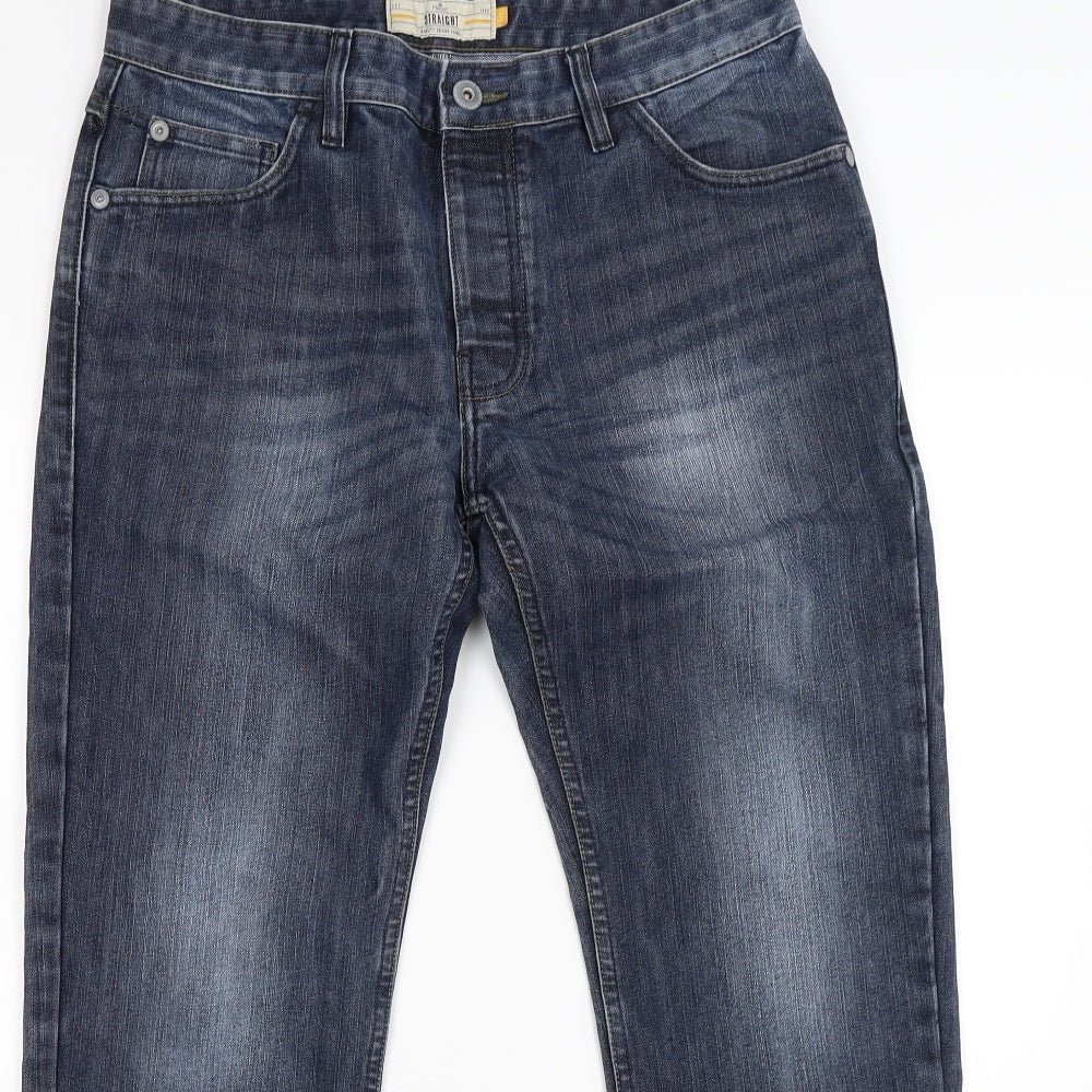 NEXT Mens Blue  Denim Straight Jeans Size 32 L28 in