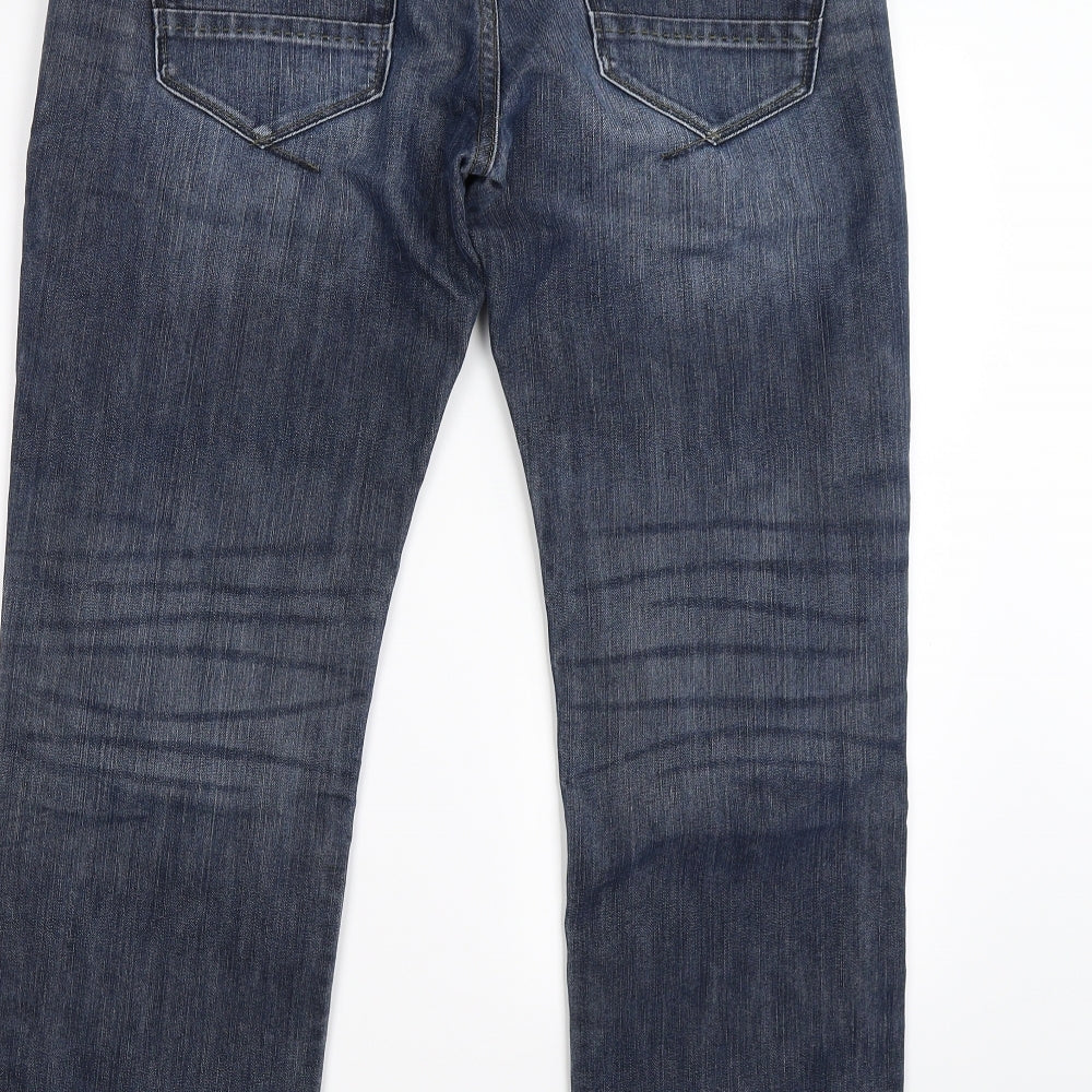 NEXT Mens Blue  Denim Straight Jeans Size 32 L28 in