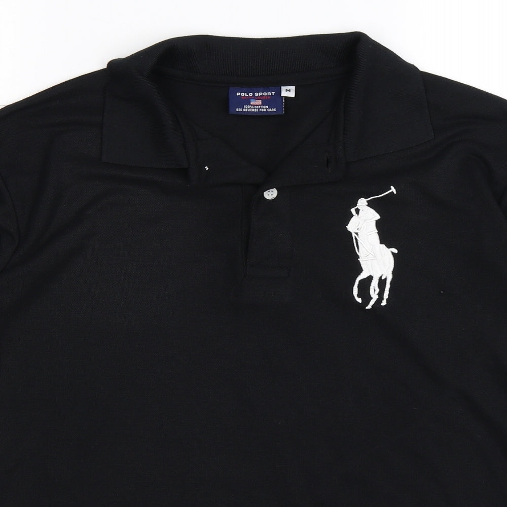 Polo Ralph Lauren Mens Black    Polo Size M