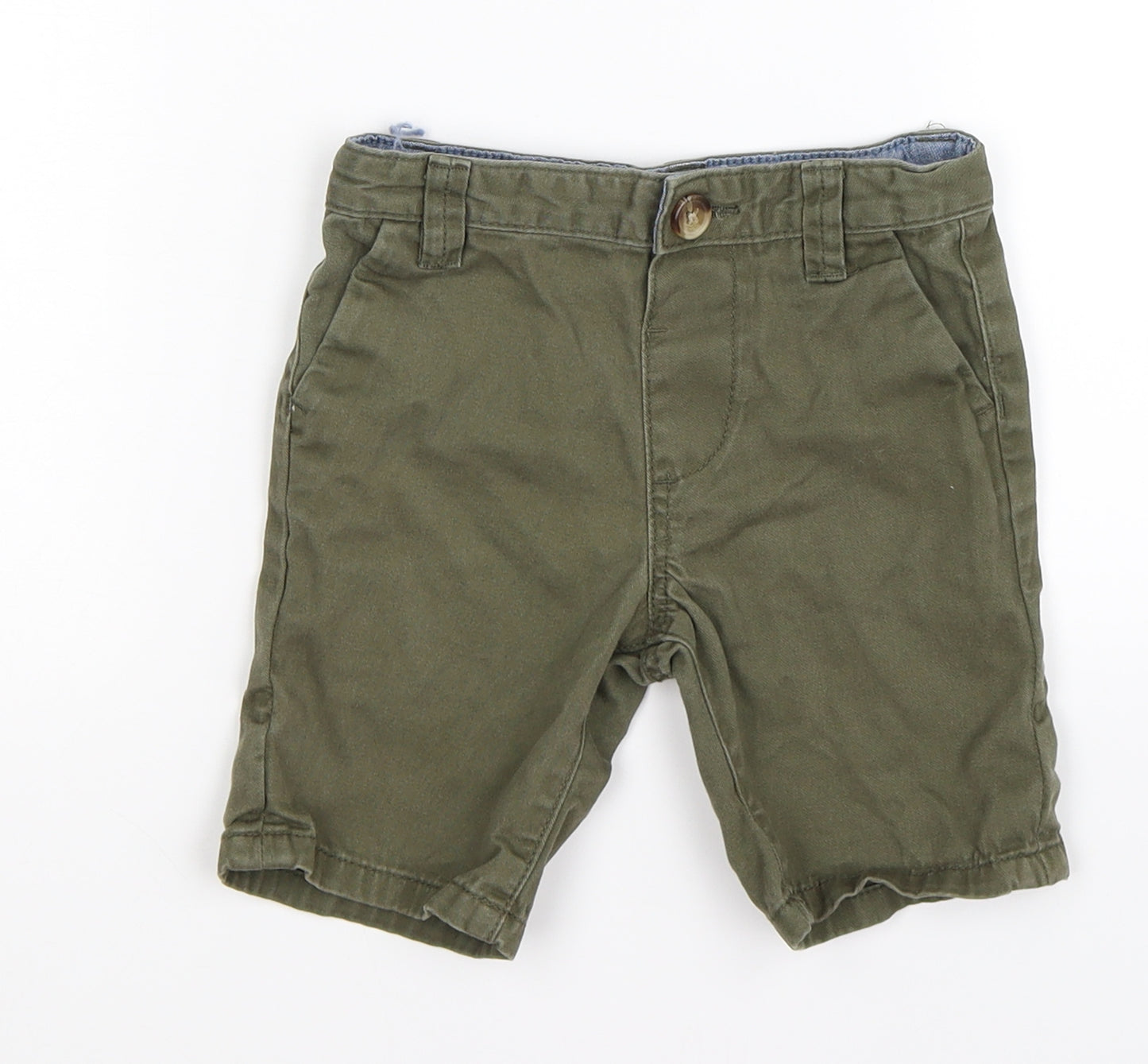 denim co Boys Green  Denim Chino Shorts Size 2-3 Years