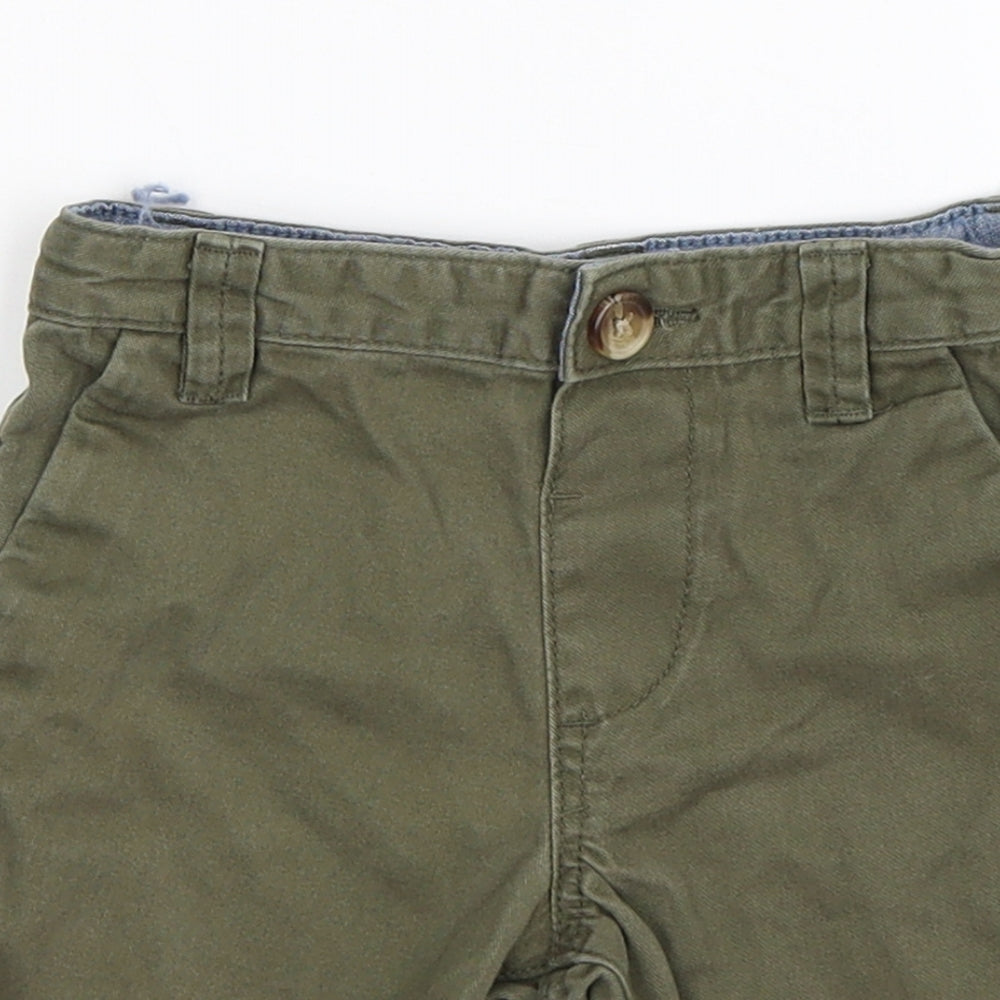 denim co Boys Green  Denim Chino Shorts Size 2-3 Years