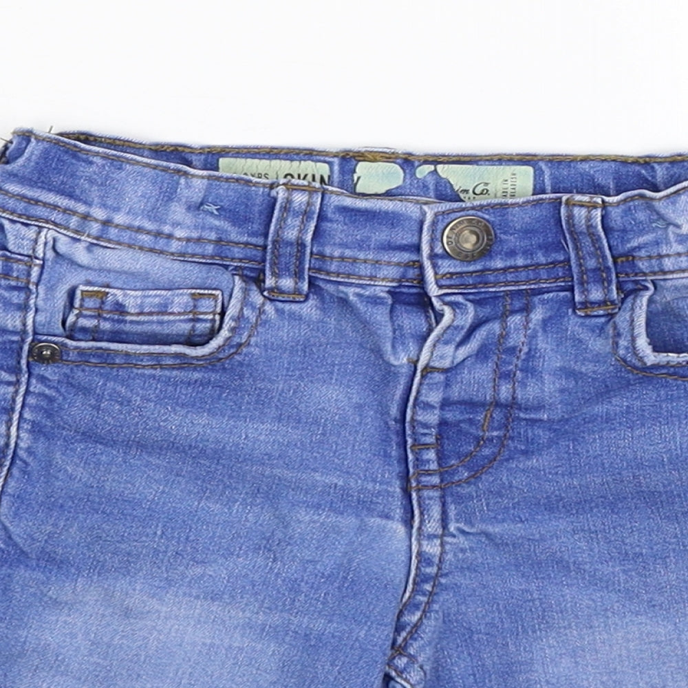 denim co Boys Blue  Denim Chino Shorts Size 2-3 Years - distressed