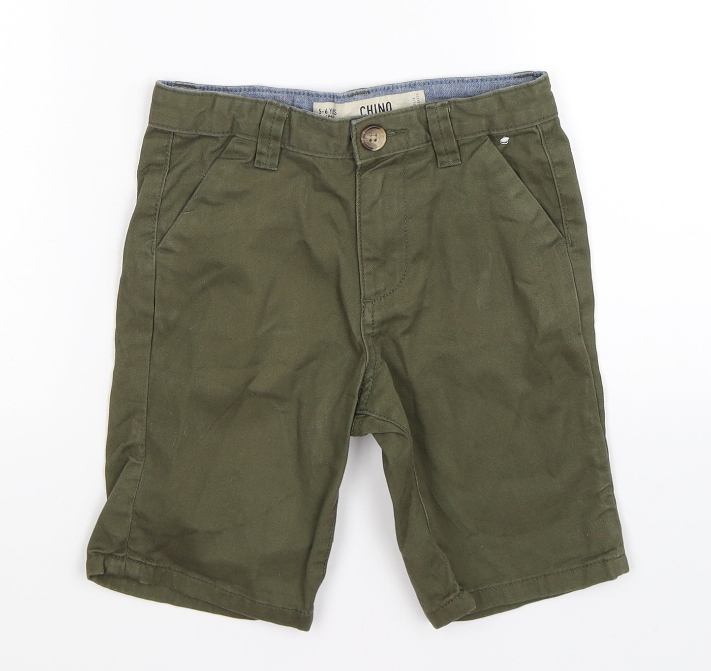 denim co Boys Green  Denim Chino Shorts Size 5-6 Years