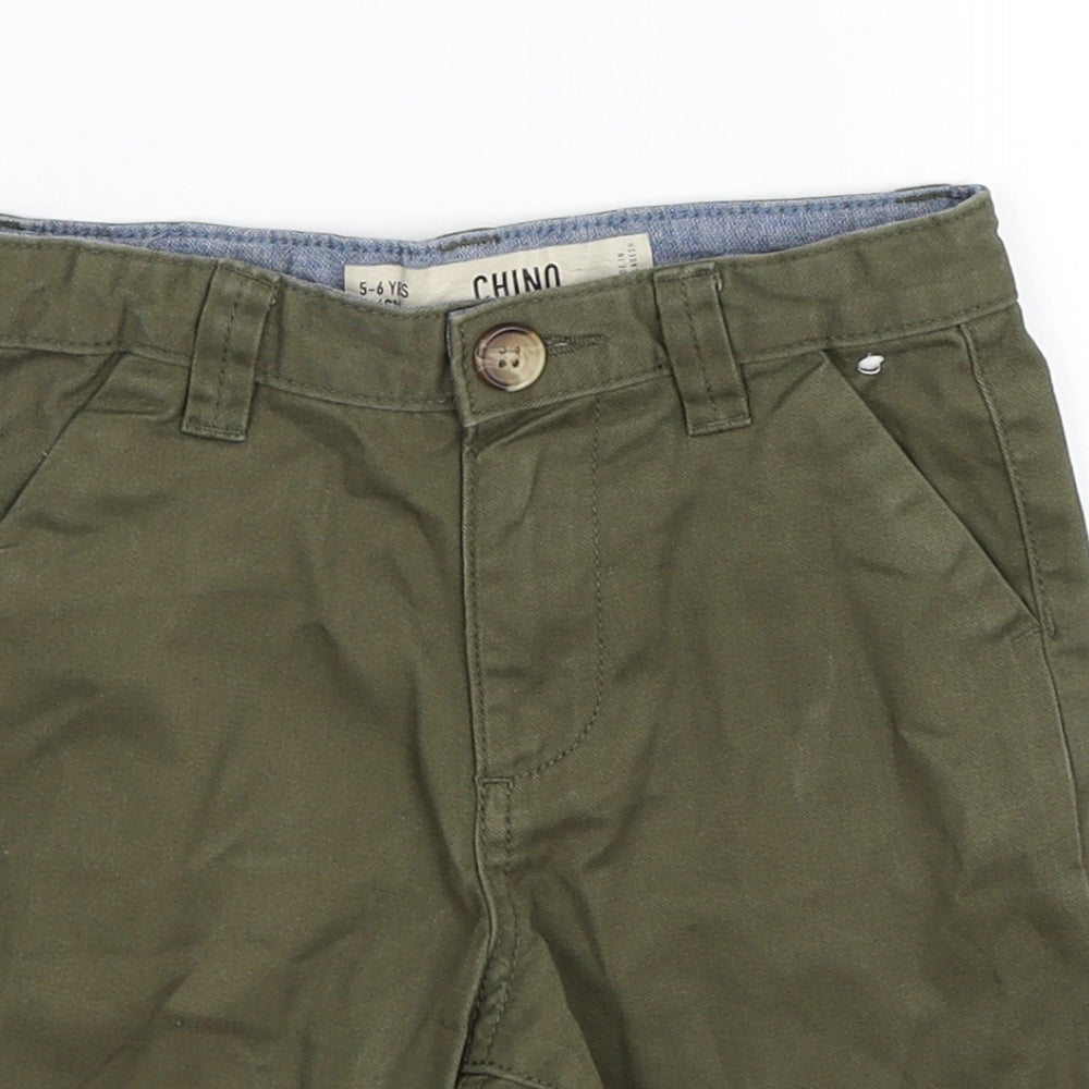 denim co Boys Green  Denim Chino Shorts Size 5-6 Years