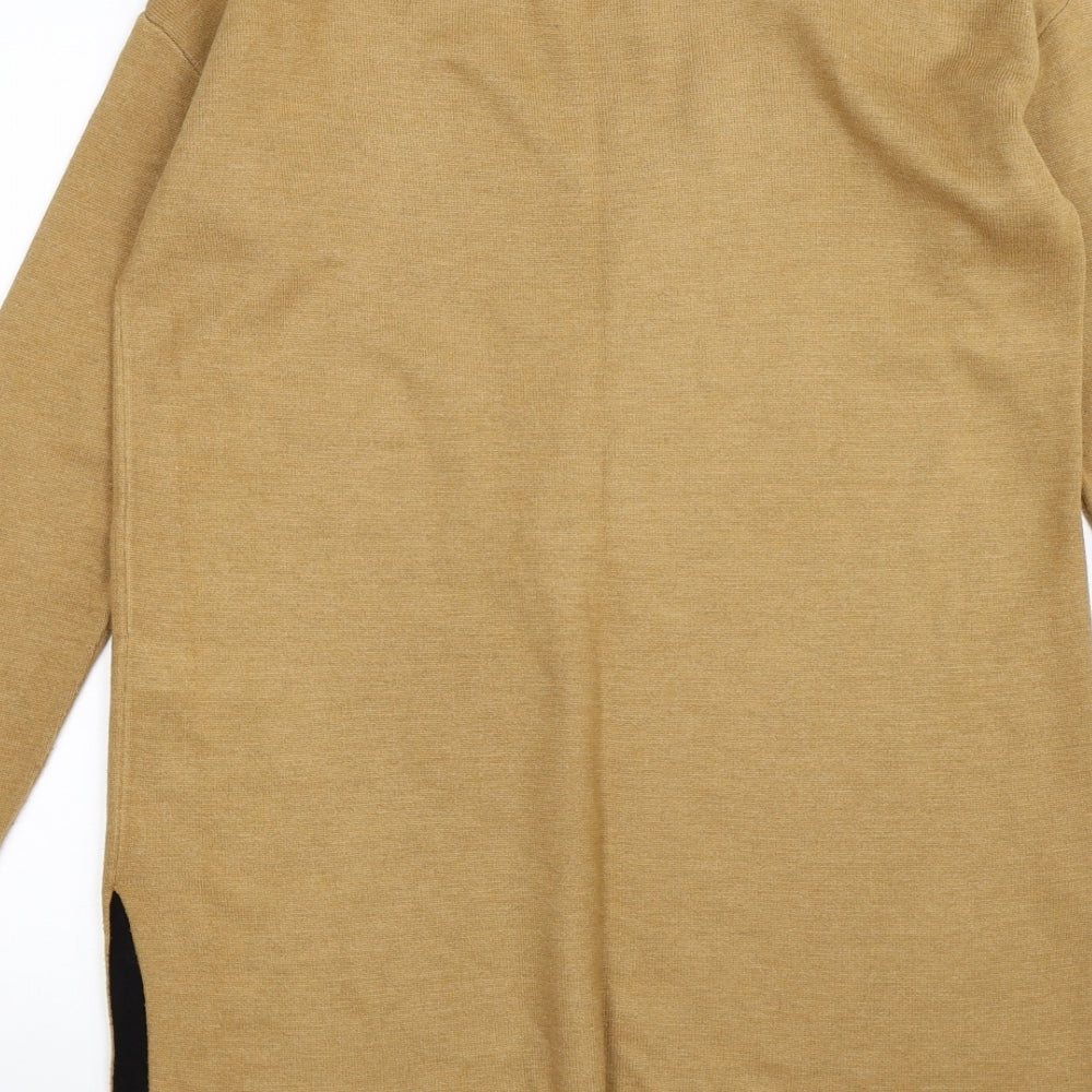Topshop Womens Brown  Knit Jumper Dress  Size 8