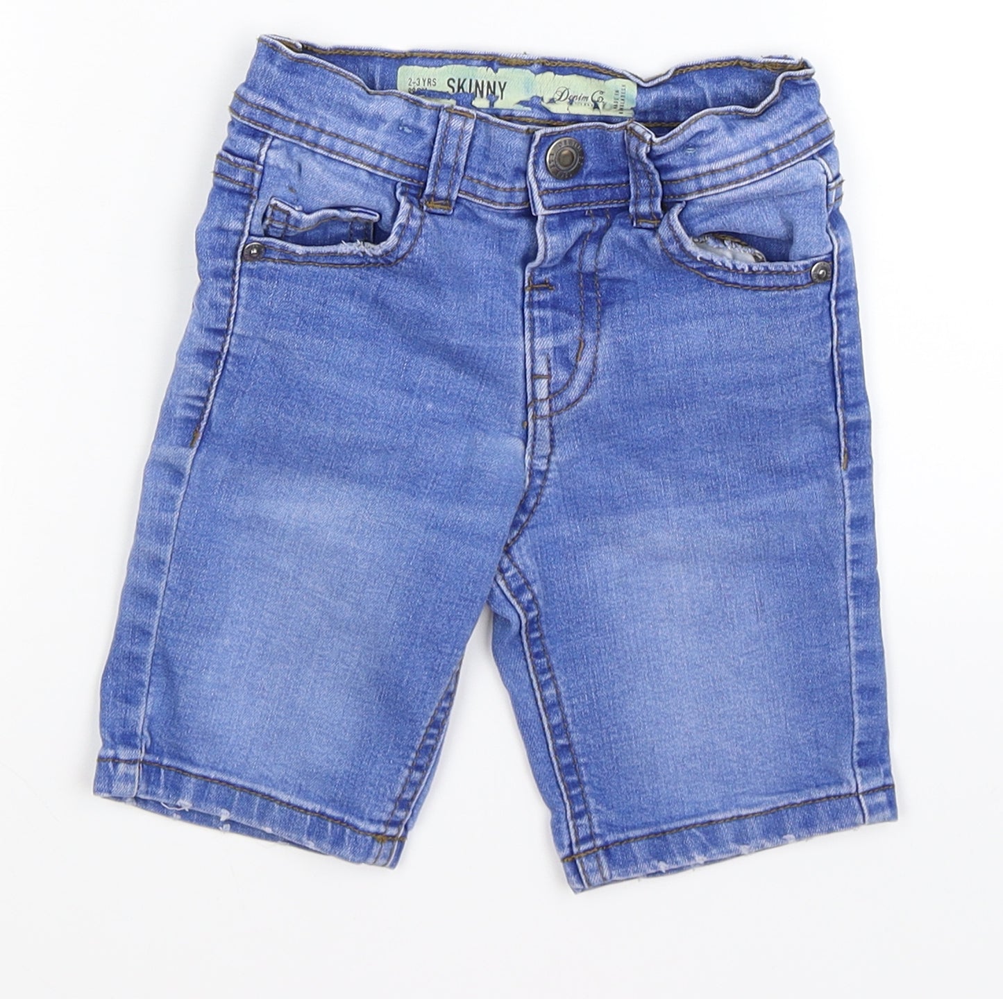 denim co Boys Blue  Denim Chino Shorts Size 2-3 Years