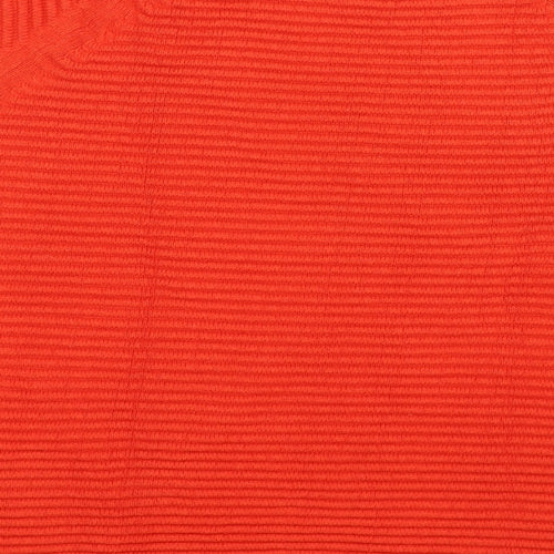 Papaya Womens Orange Striped Knit Pullover Jumper Size 16