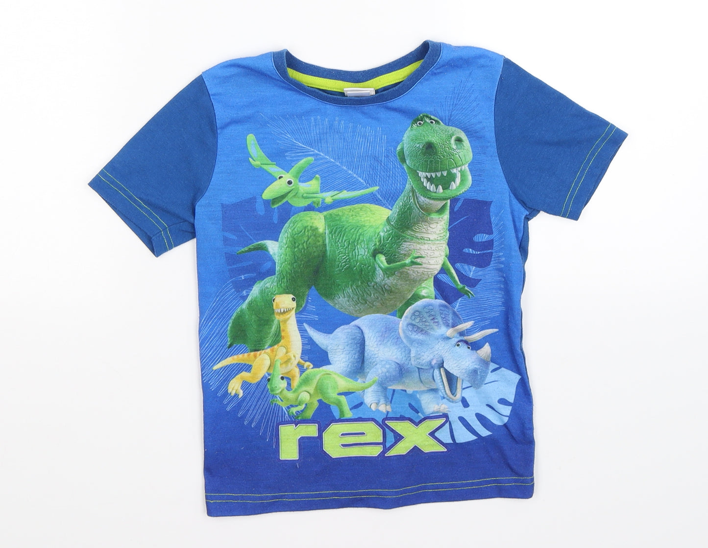 toystory Boys Blue Solid   Pyjama Top Size 5-6 Years  - rex dinosaur