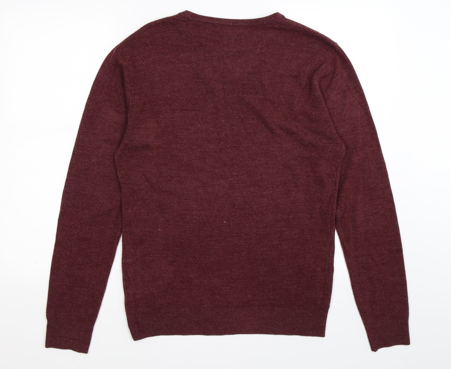 cedarwood state Mens Red  Knit Pullover Jumper Size M