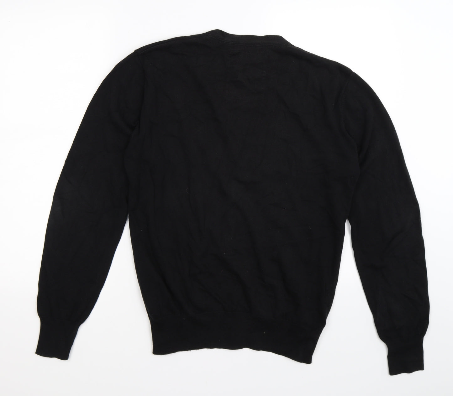 Firetrap Mens Black  Knit Cardigan Jumper Size L