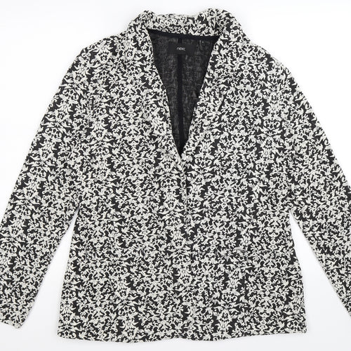 NEXT Womens Black Floral  Jacket  Size 16