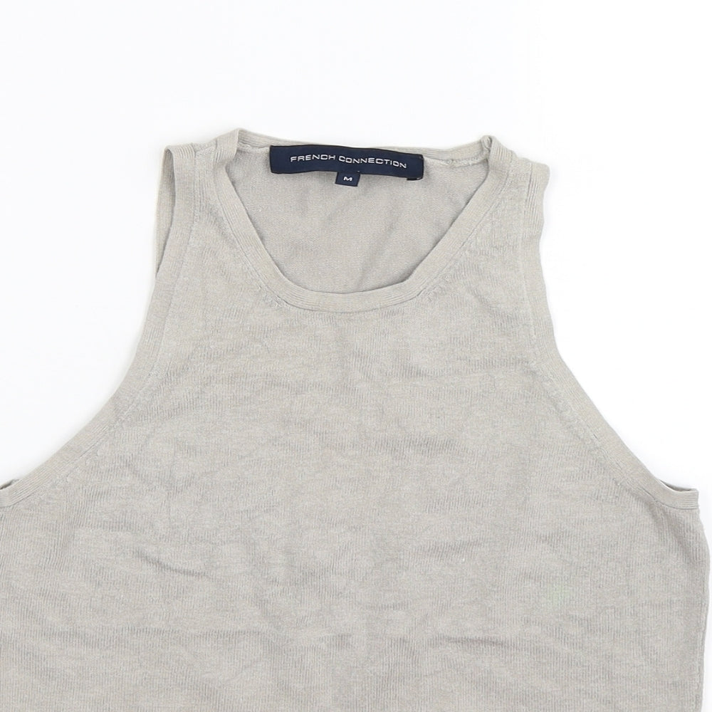 French Connection Womens Beige   Vest Jumper Size M