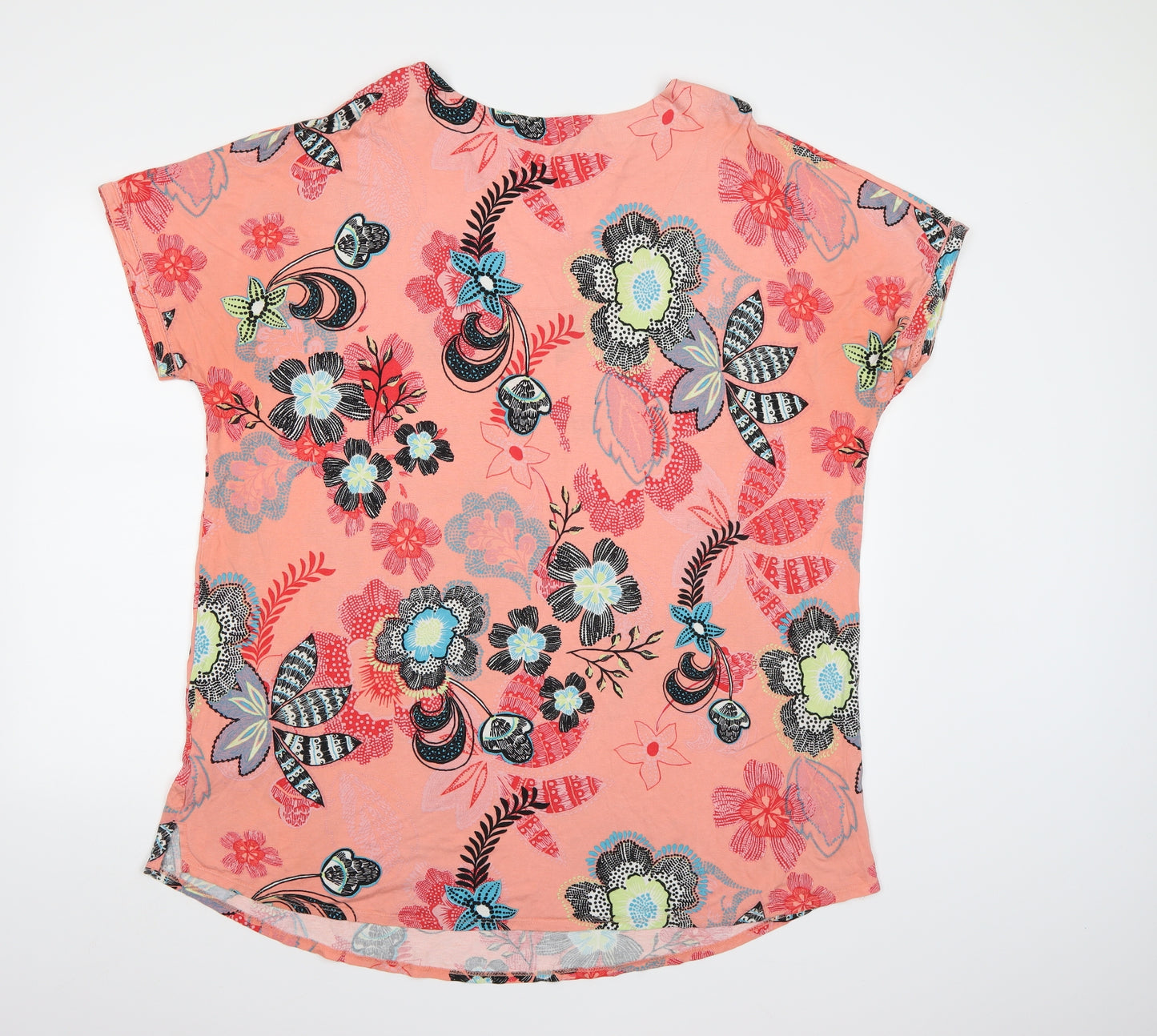 George Womens Pink Floral  Basic T-Shirt Size 24