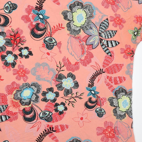 George Womens Pink Floral  Basic T-Shirt Size 24