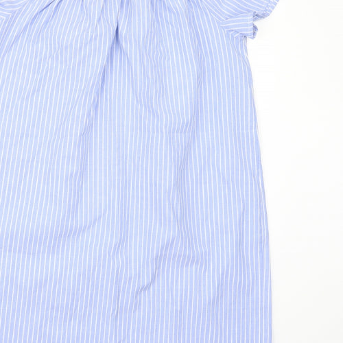 New Look Womens Blue Striped  A-Line  Size 12