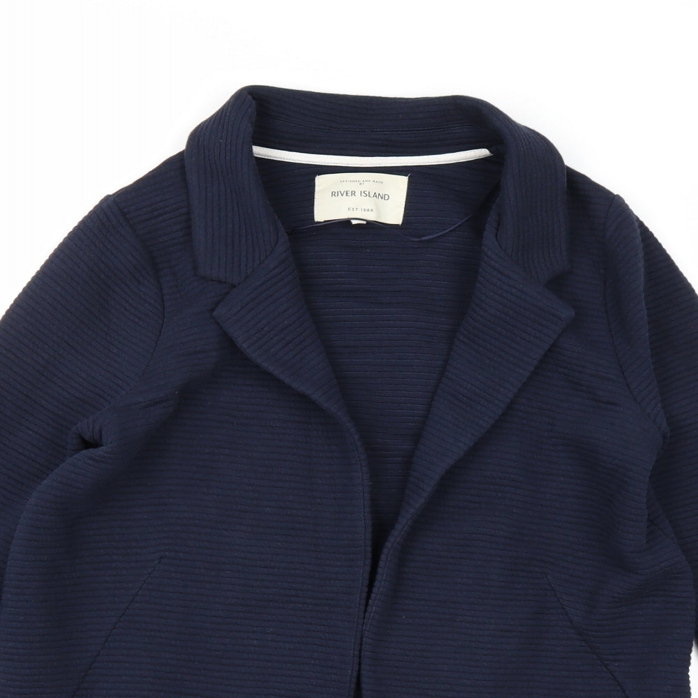 River Island Womens Blue   Jacket Coatigan Size 10