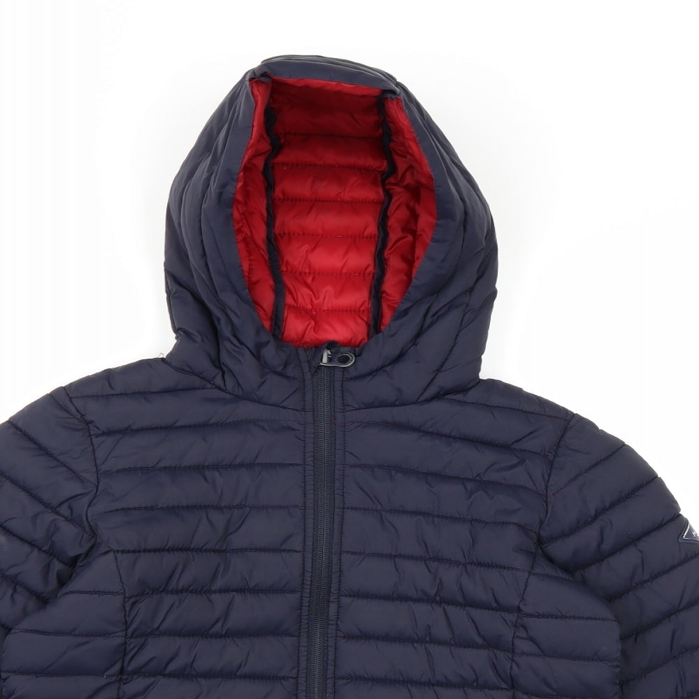 Joules Boys Blue   Puffer Jacket Coat Size 9-10 Years