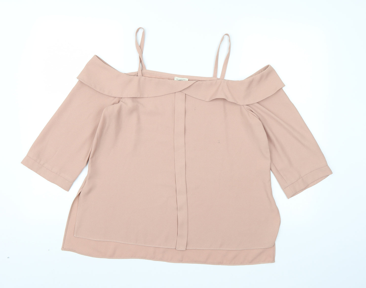 River Island Womens Pink  Chiffon Basic Blouse Size 12