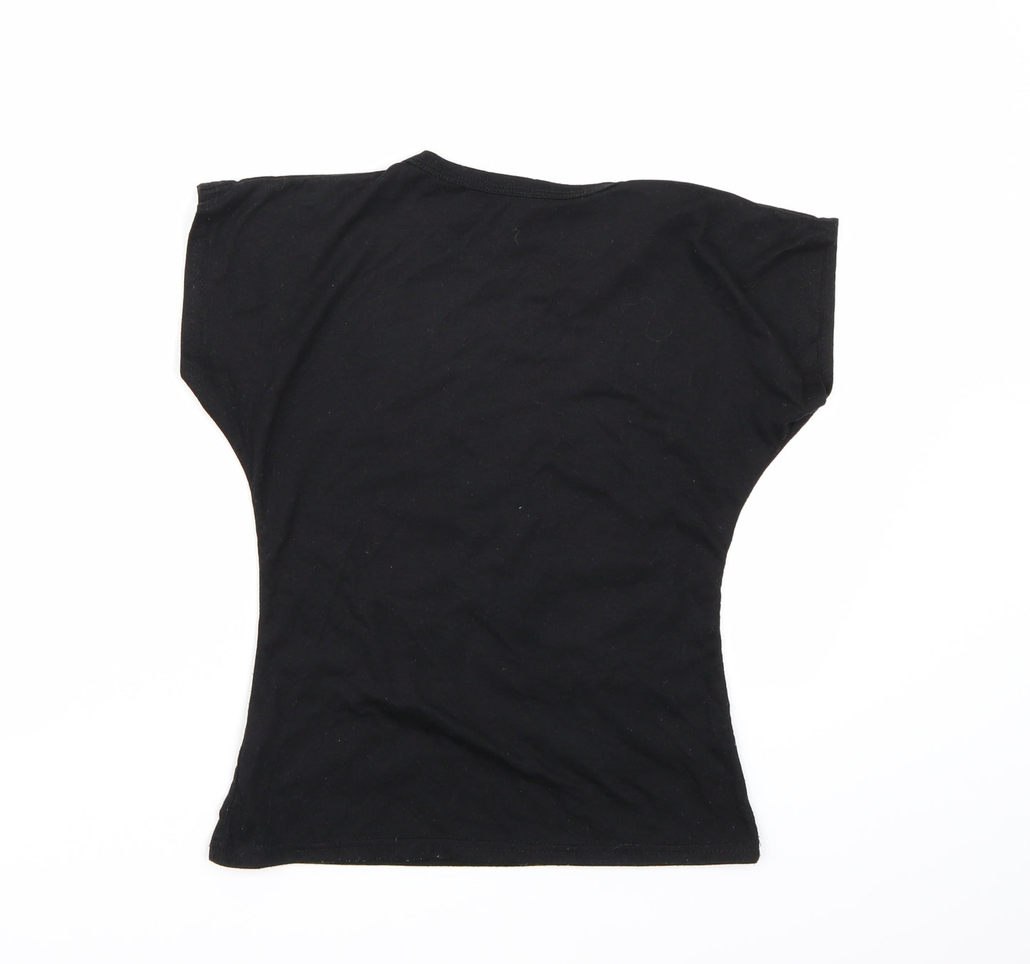 A2Zfor kids Girls Black   Basic T-Shirt Size 9-10 Years
