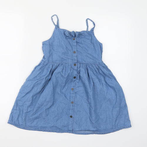 NEXT Girls Blue   Skater Dress  Size 8 Years
