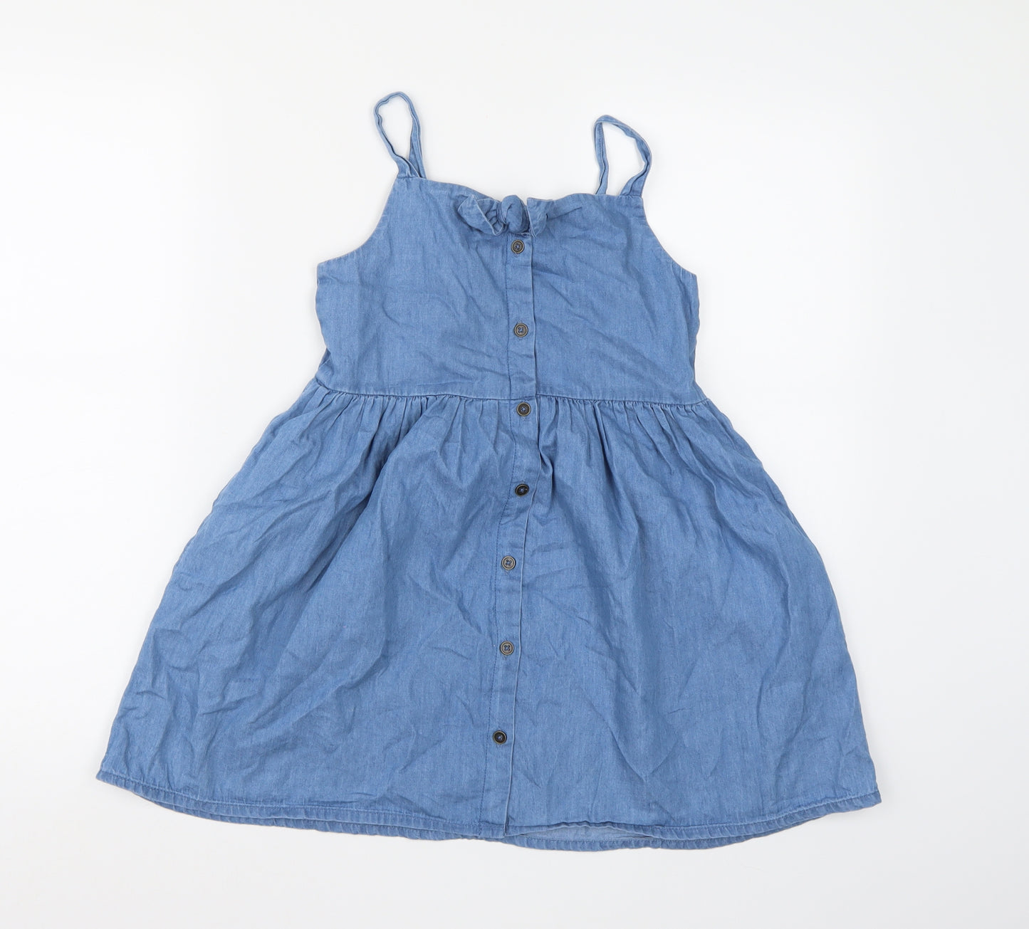NEXT Girls Blue   Skater Dress  Size 8 Years