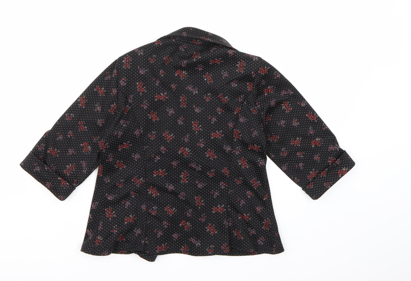 Cosmic Kids Girls Black Floral  Jacket Blazer Size 9 Years