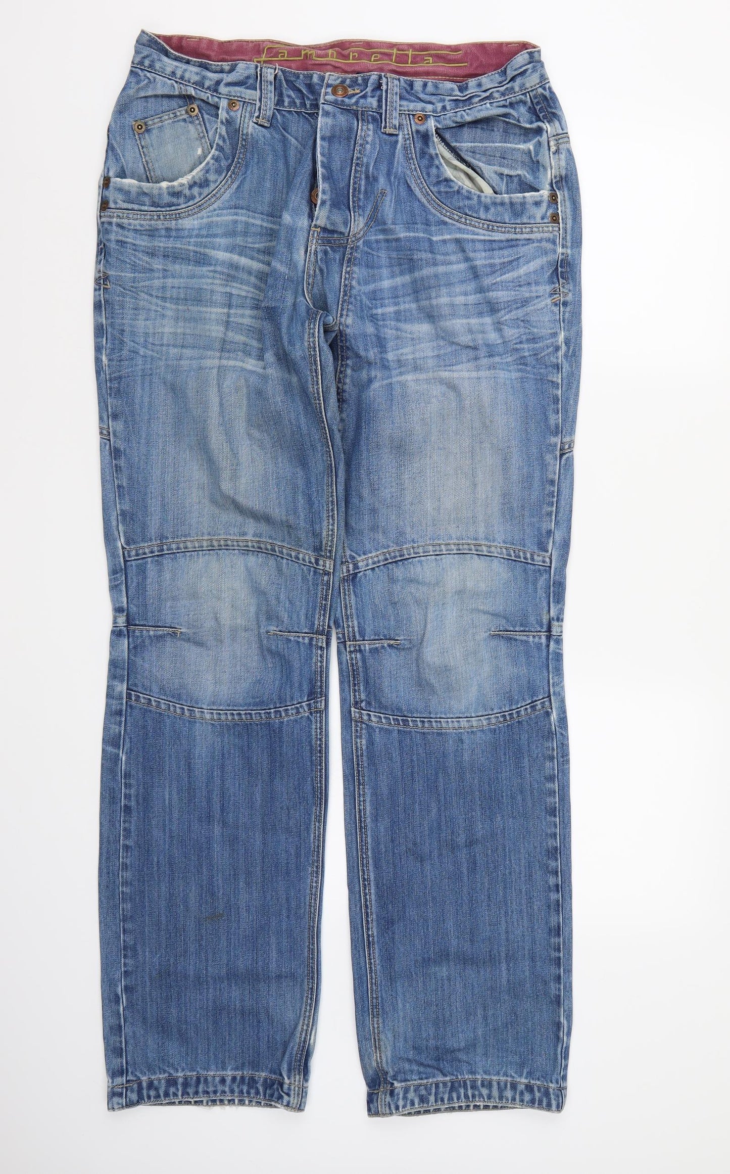Preworn Mens Blue  Denim Straight Jeans  L32 in