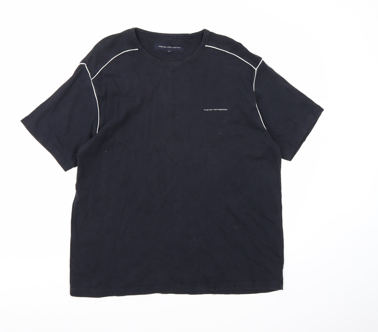 French Connection Mens Black    T-Shirt Size XL