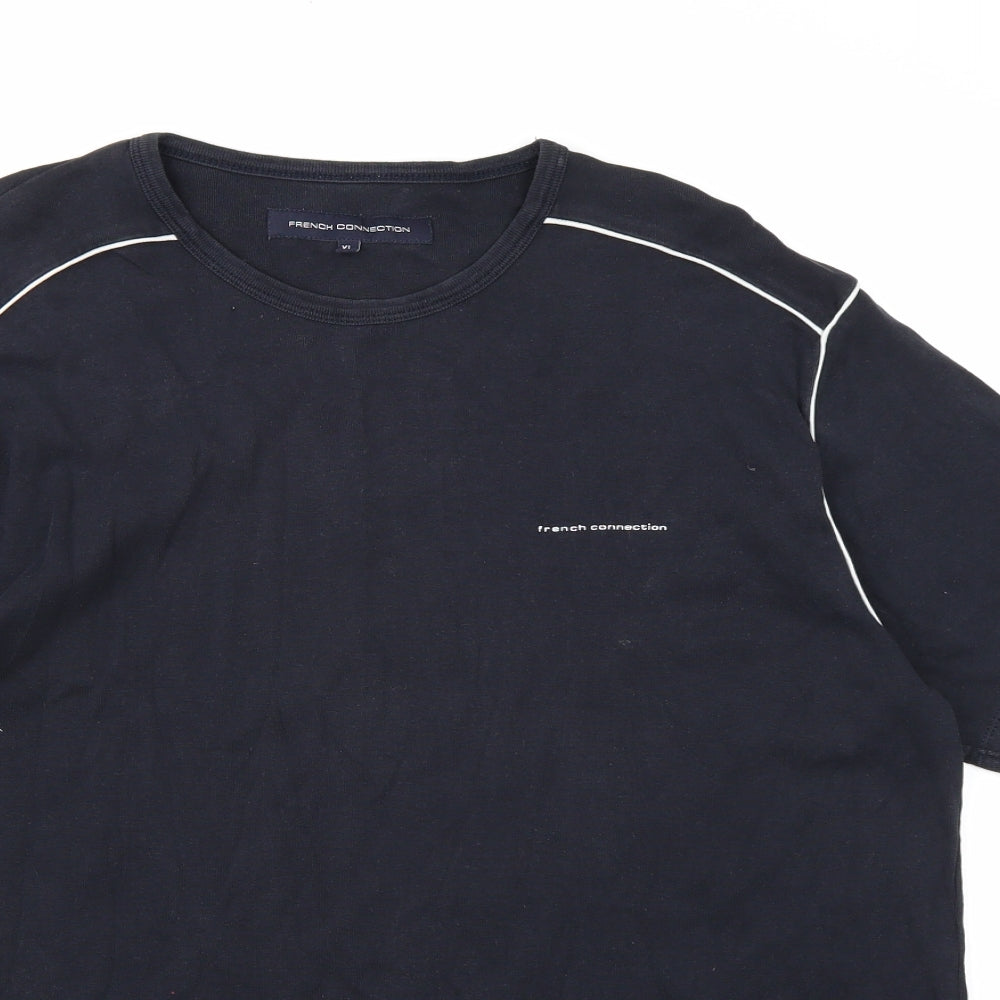 French Connection Mens Black    T-Shirt Size XL