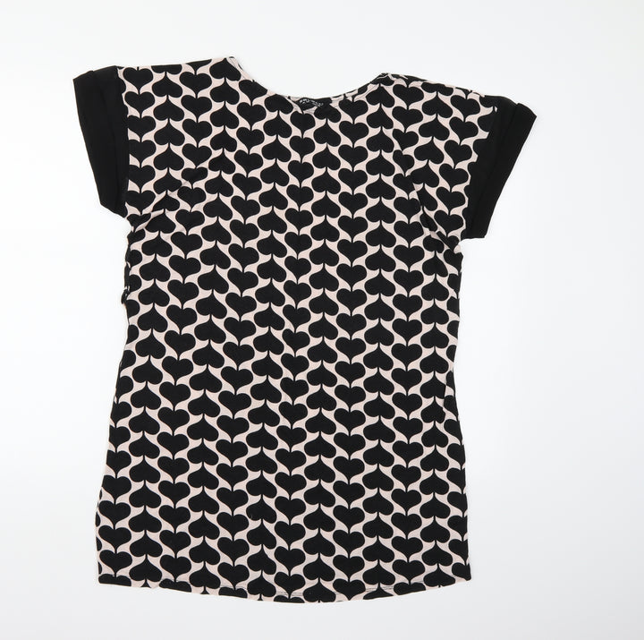 Select Womens Black   T-Shirt Dress  Size 12