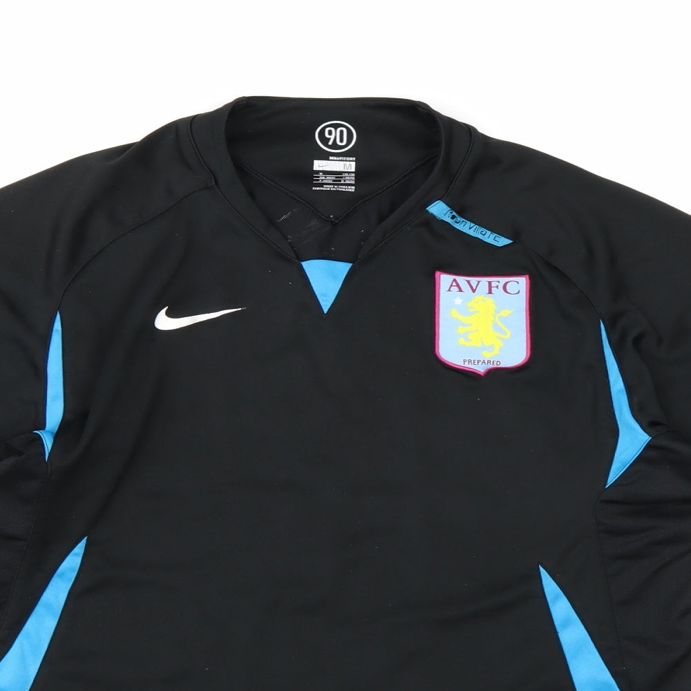 Nike Boys Black   Basic T-Shirt Size 16 Years  - Aston Villa FC