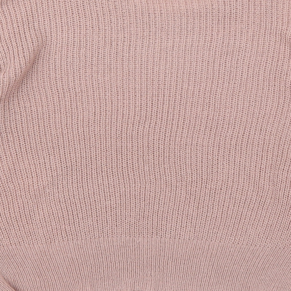 Blue vanilla Womens Pink  Knit Pullover Jumper Size S