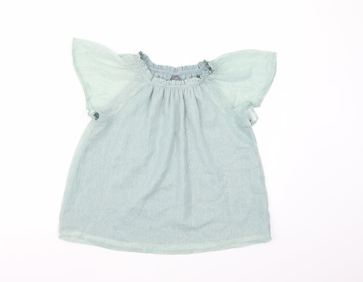 NEXT Girls Green   Basic Blouse Size 9 Years