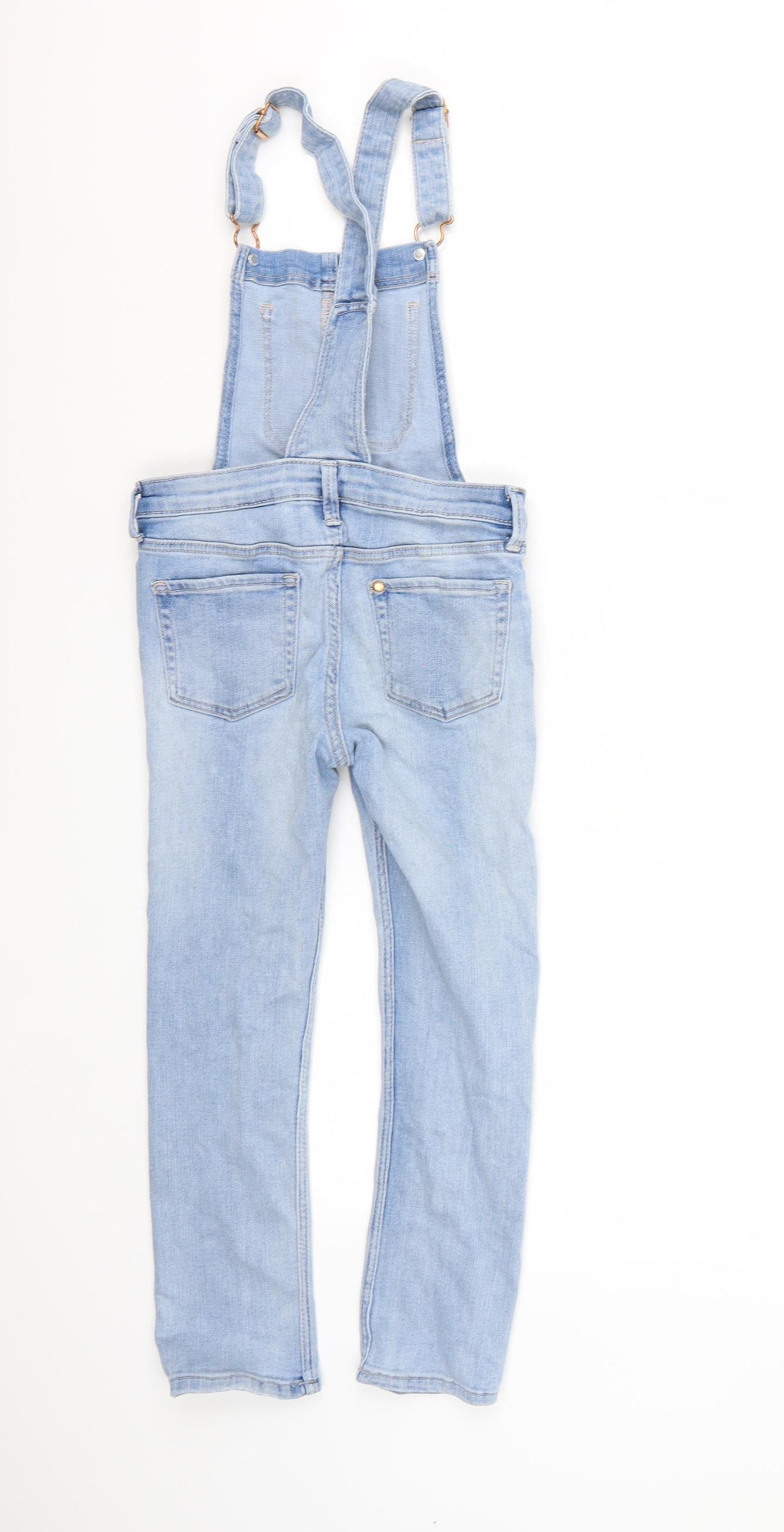 H&M Girls Blue  Denim Dungaree One-Piece Size 7-8 Years
