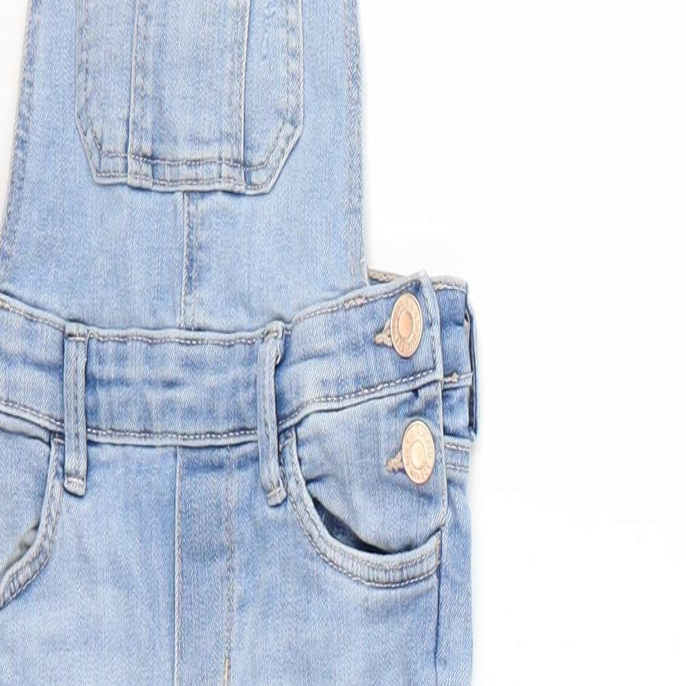 H&M Girls Blue  Denim Dungaree One-Piece Size 7-8 Years
