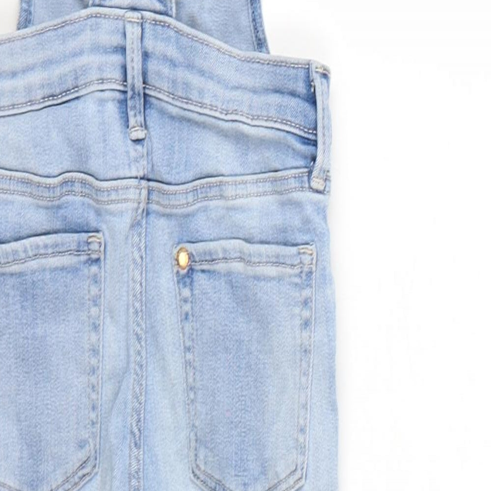 H&M Girls Blue  Denim Dungaree One-Piece Size 7-8 Years
