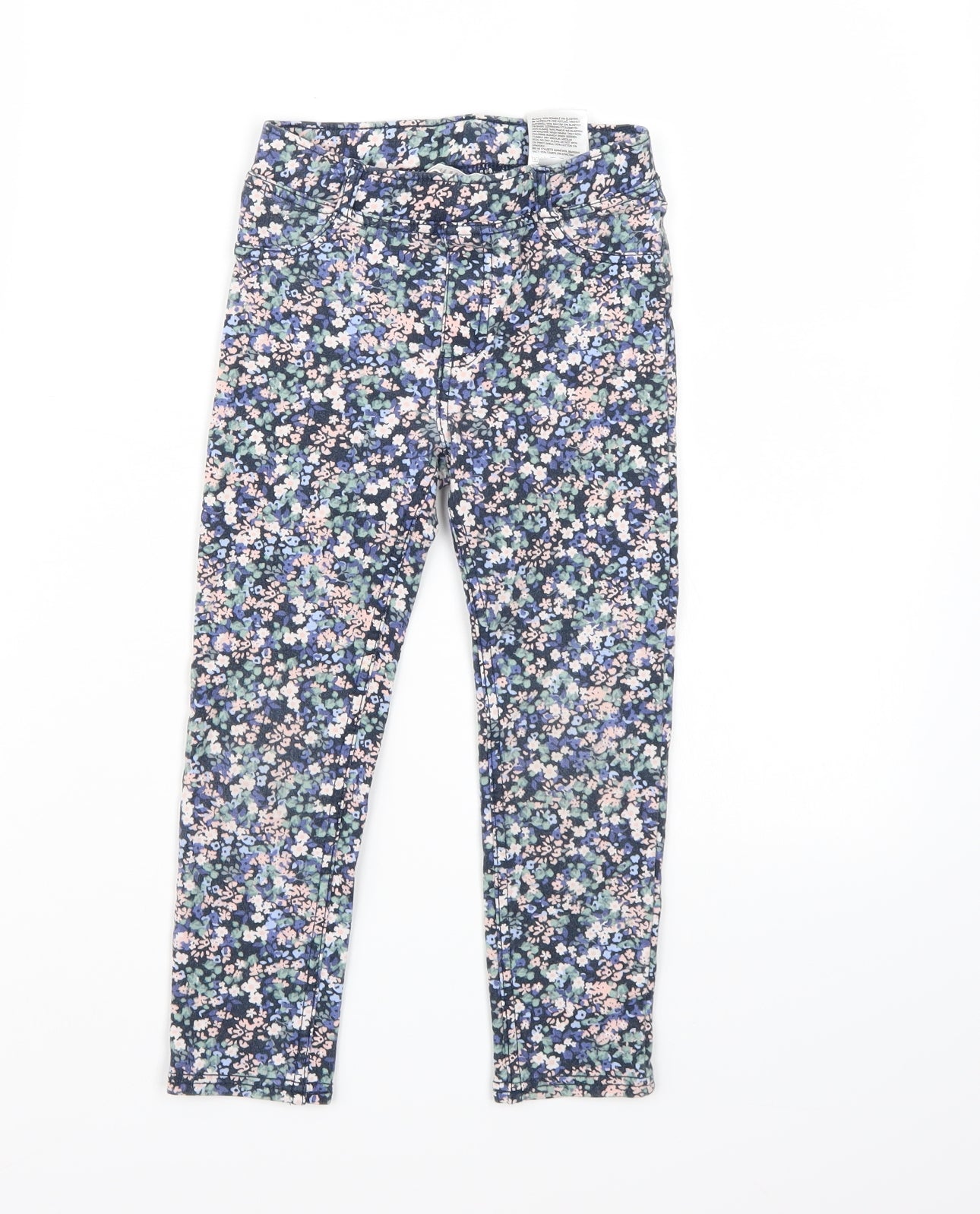 H&M Girls Multicoloured Floral  Pedal Pusher Trousers Size 6 Years