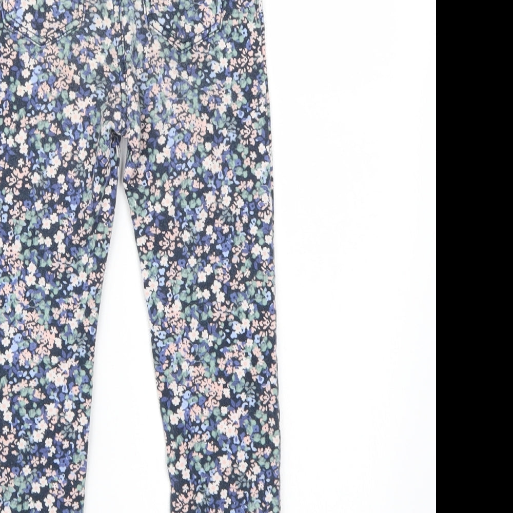 H&M Girls Multicoloured Floral  Pedal Pusher Trousers Size 6 Years