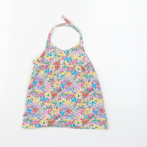 NEXT Girls Multicoloured Floral  Cropped Tank Size 6-7 Years