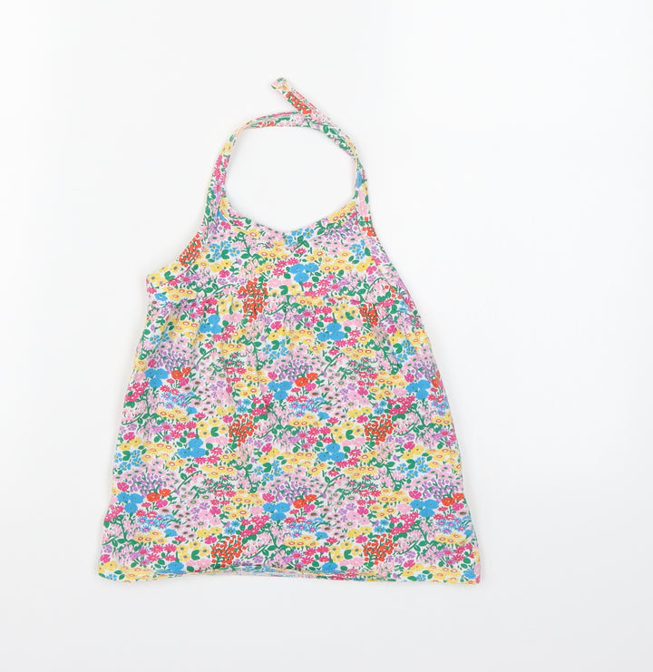 NEXT Girls Multicoloured Floral  Cropped Tank Size 6-7 Years