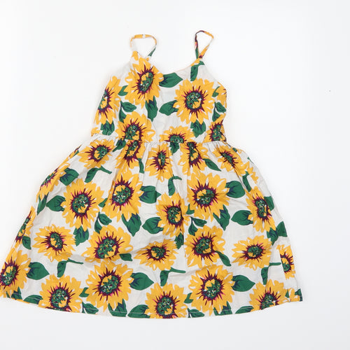 SheIn Girls Multicoloured Floral  A-Line  Size 7 Years  - Flower print