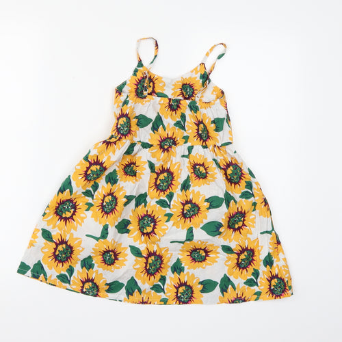SheIn Girls Multicoloured Floral  A-Line  Size 7 Years  - Flower print